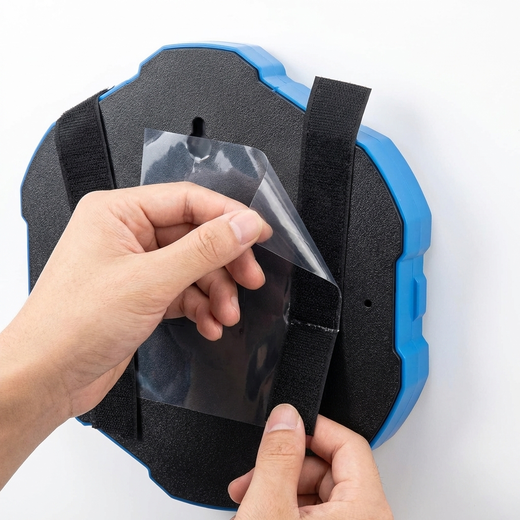 Krok 1 - Przyklej Trenbox do ściany