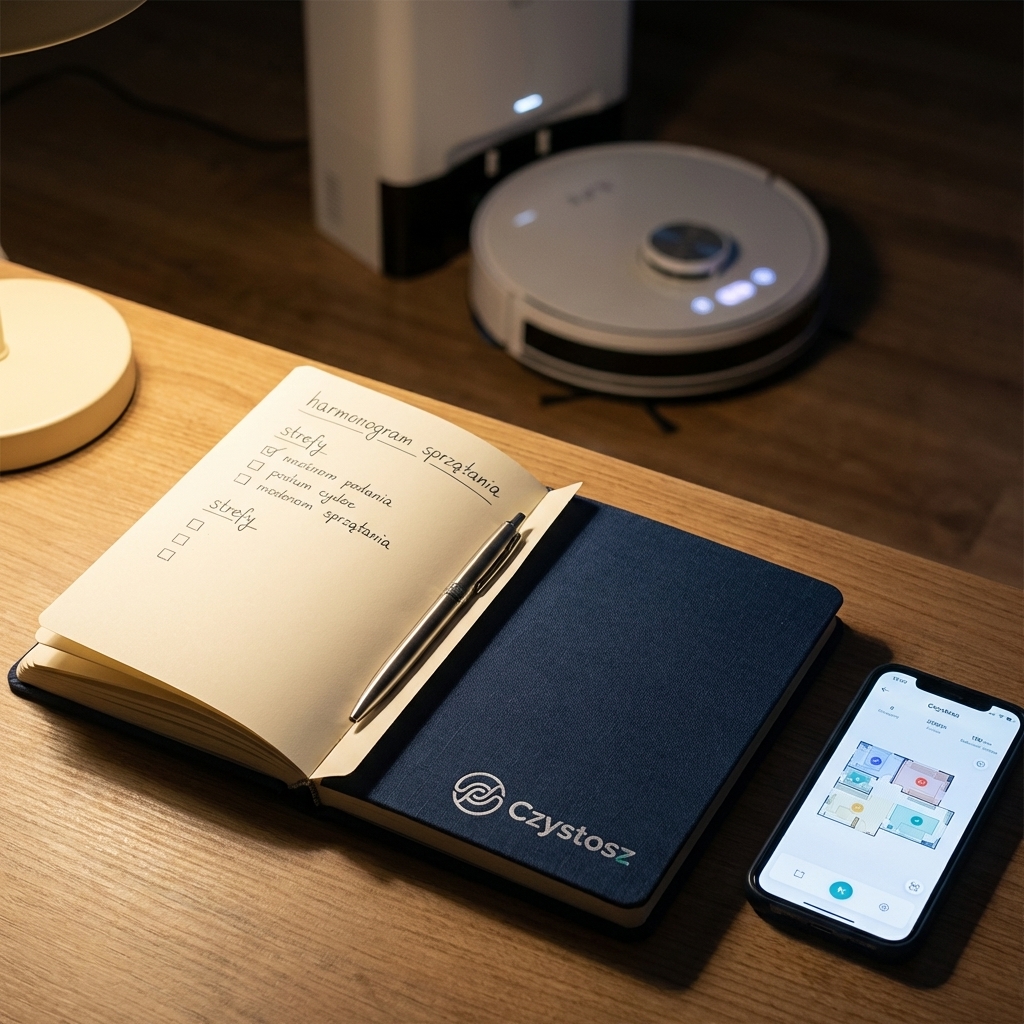 Robot Czystosz ze stacją samoopróżniającą