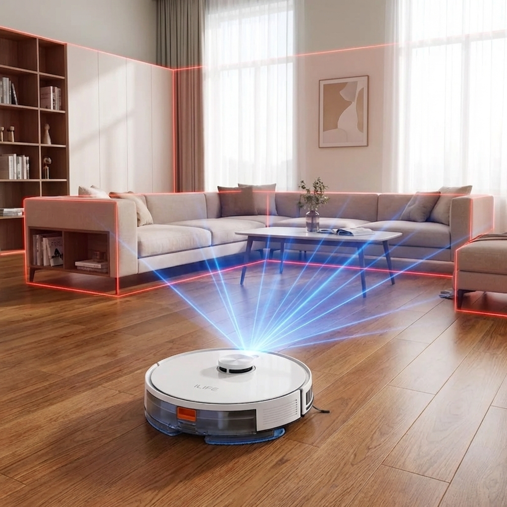 Nawigacja LiDAR 3.0 - precyzyjne mapowanie mieszkania