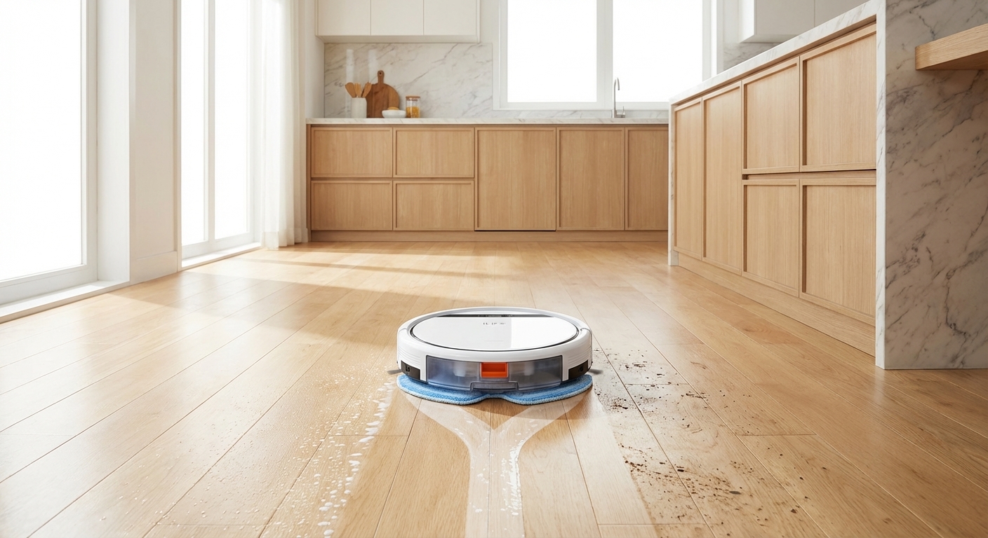 Odkurzanie i mopowanie 2-w-1 - czysta podłoga bez smug