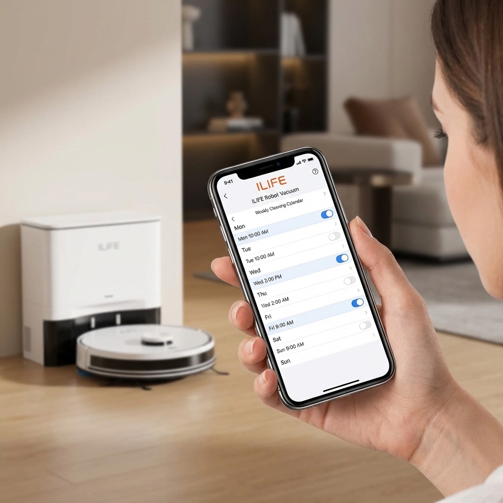 Krok 2 - Ustaw harmonogram sprzątania w aplikacji