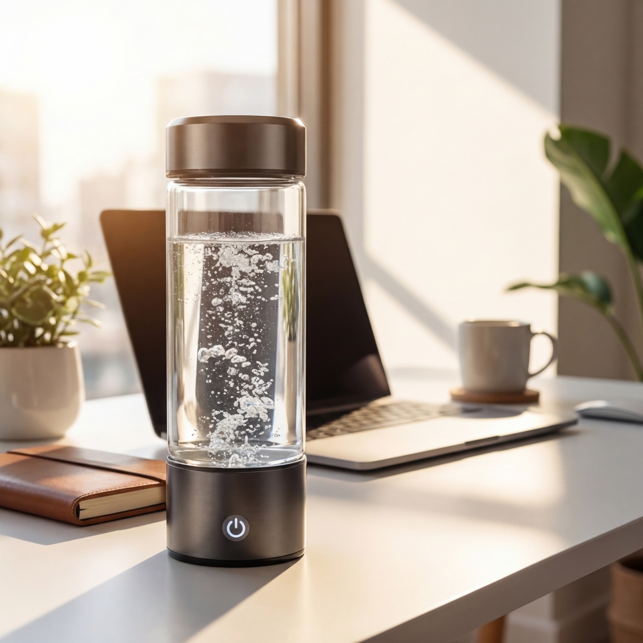 H2VITAL Generator Wodoru - premium butelka ze szkła borokrzemowego