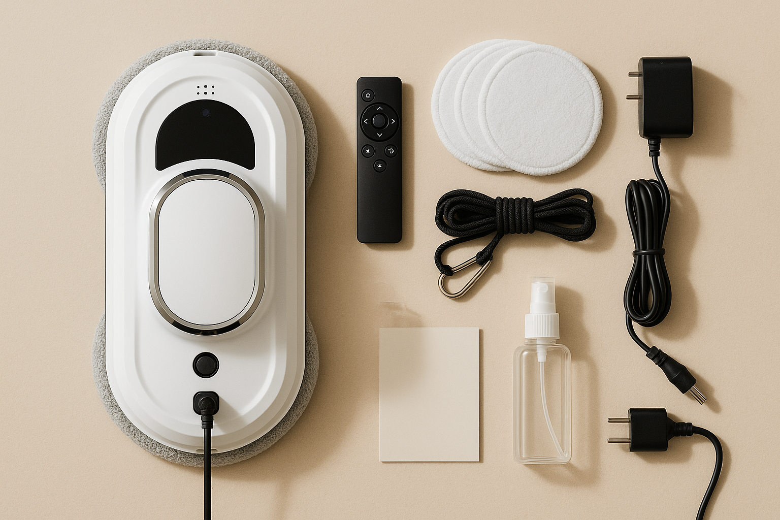 Pełen zestaw startowy PanoView Pro — flat-lay
