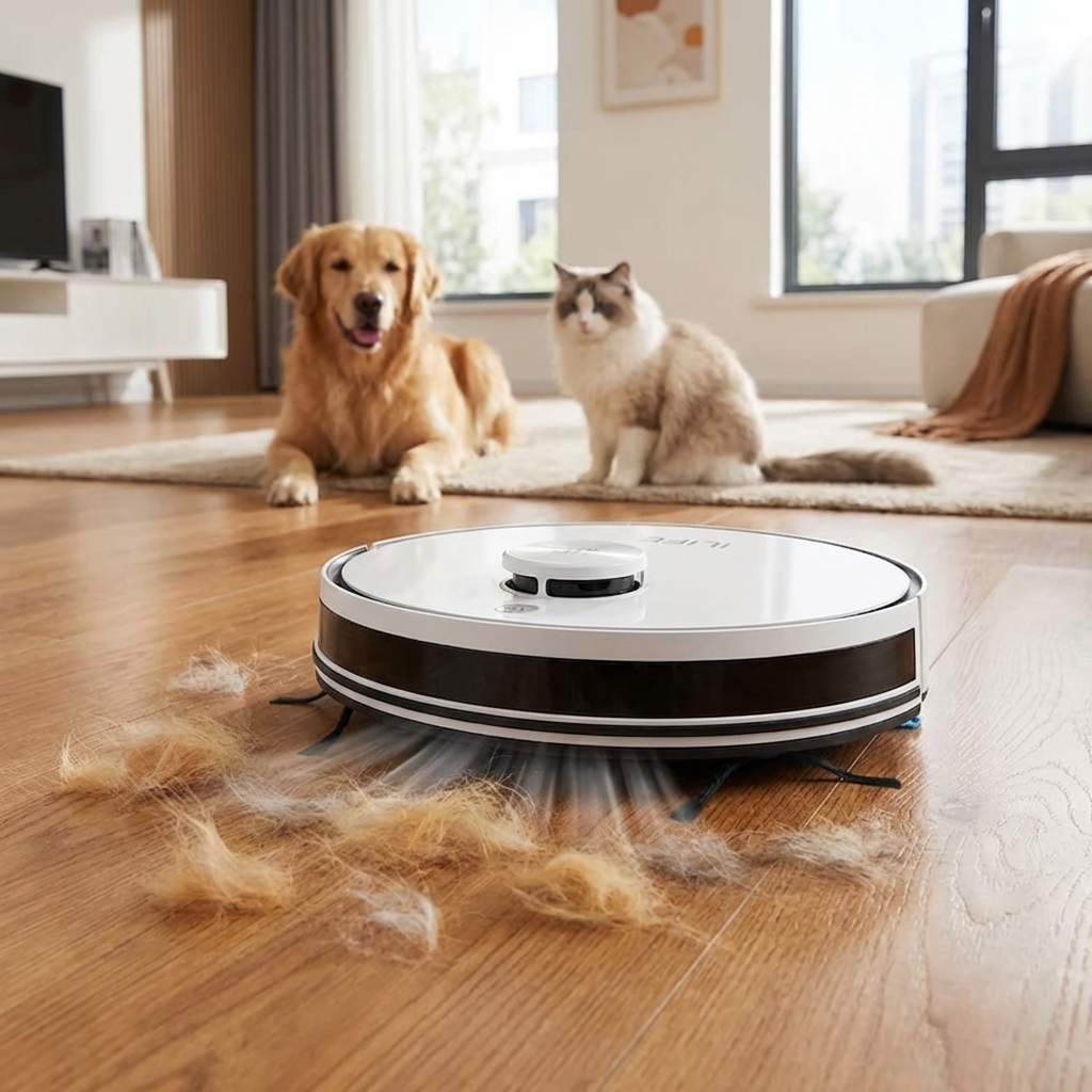 Pupilot zbiera sierść zwierząt