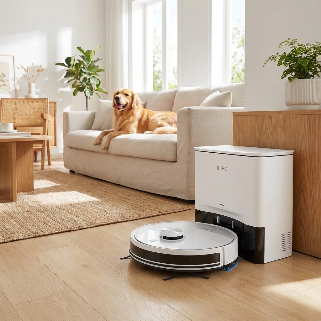 Pupilot — inteligentny robot sprzątający z samoczyszczącą stacją