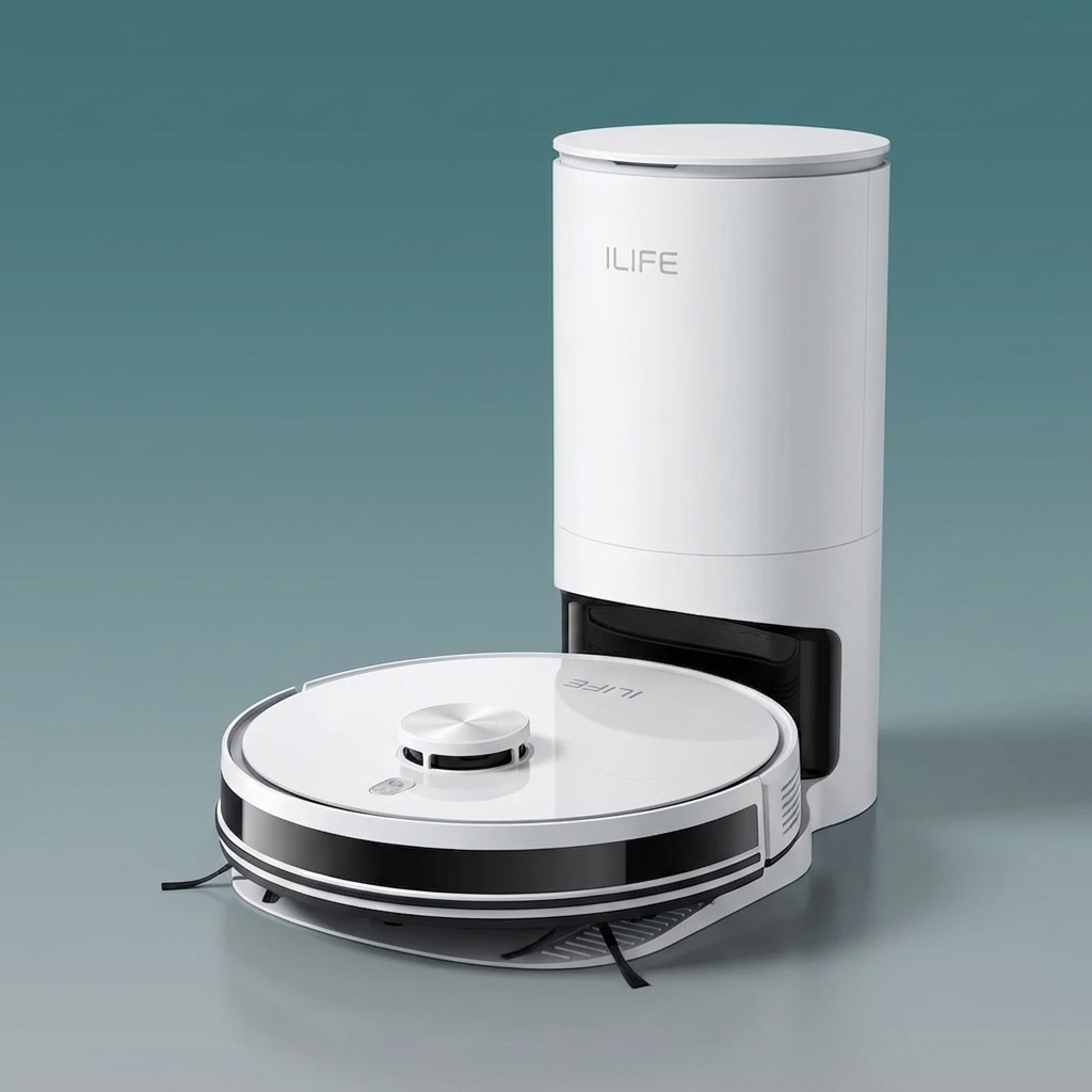 Pupilot — robot sprzątający z samoczyszczącą stacją