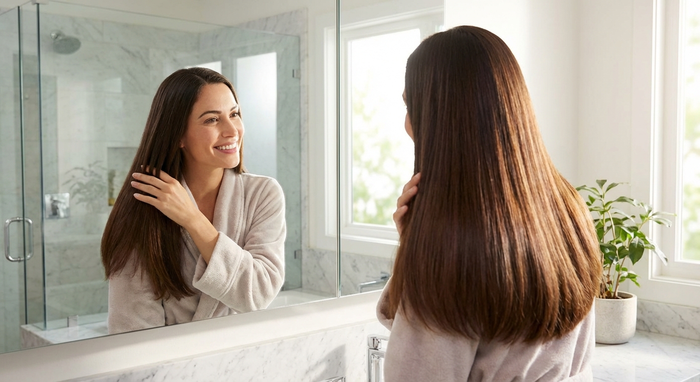 Krok 3 - Efekt: jedwabiste, lśniące włosy