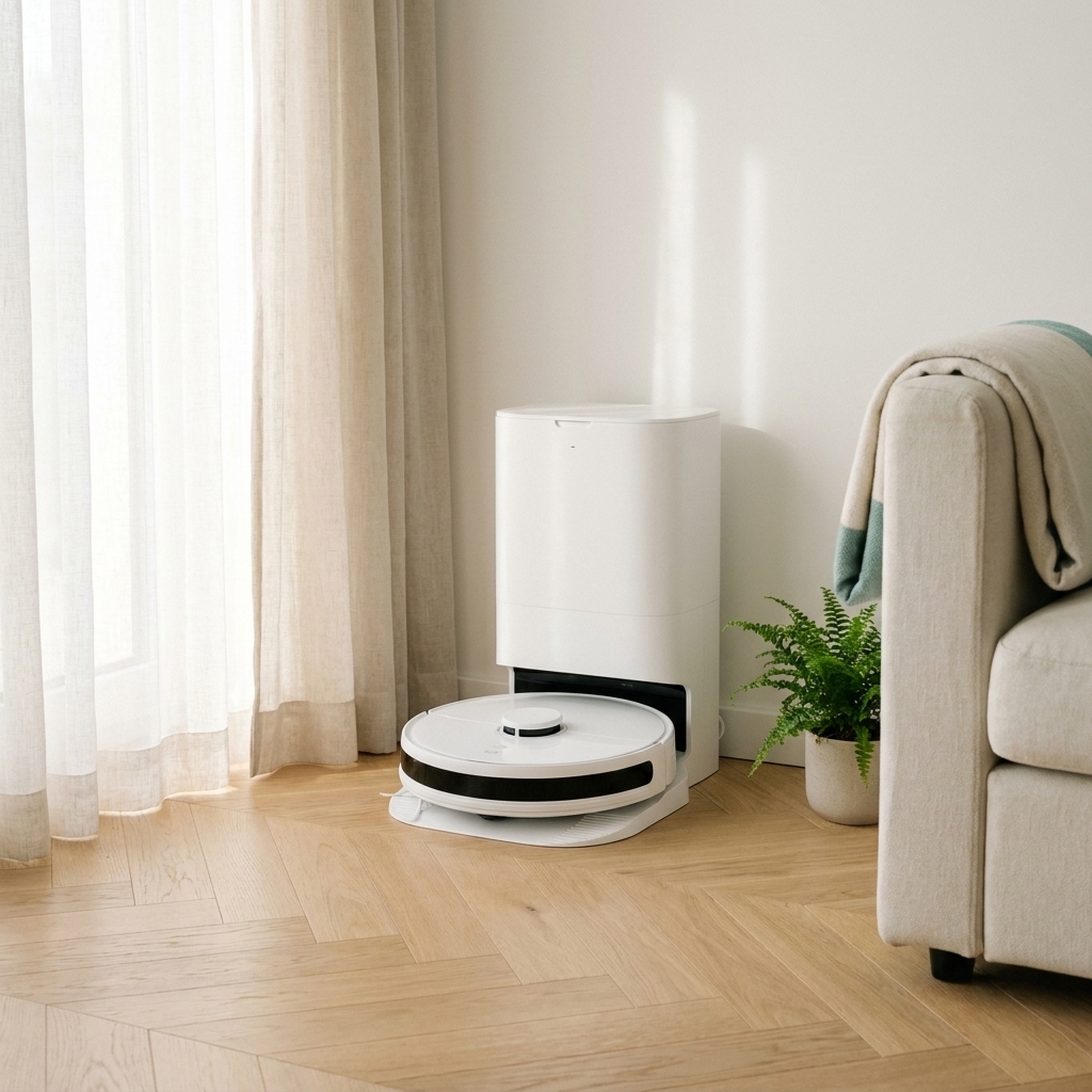 Robot Sprzatek ze stacją samoopróżniającą