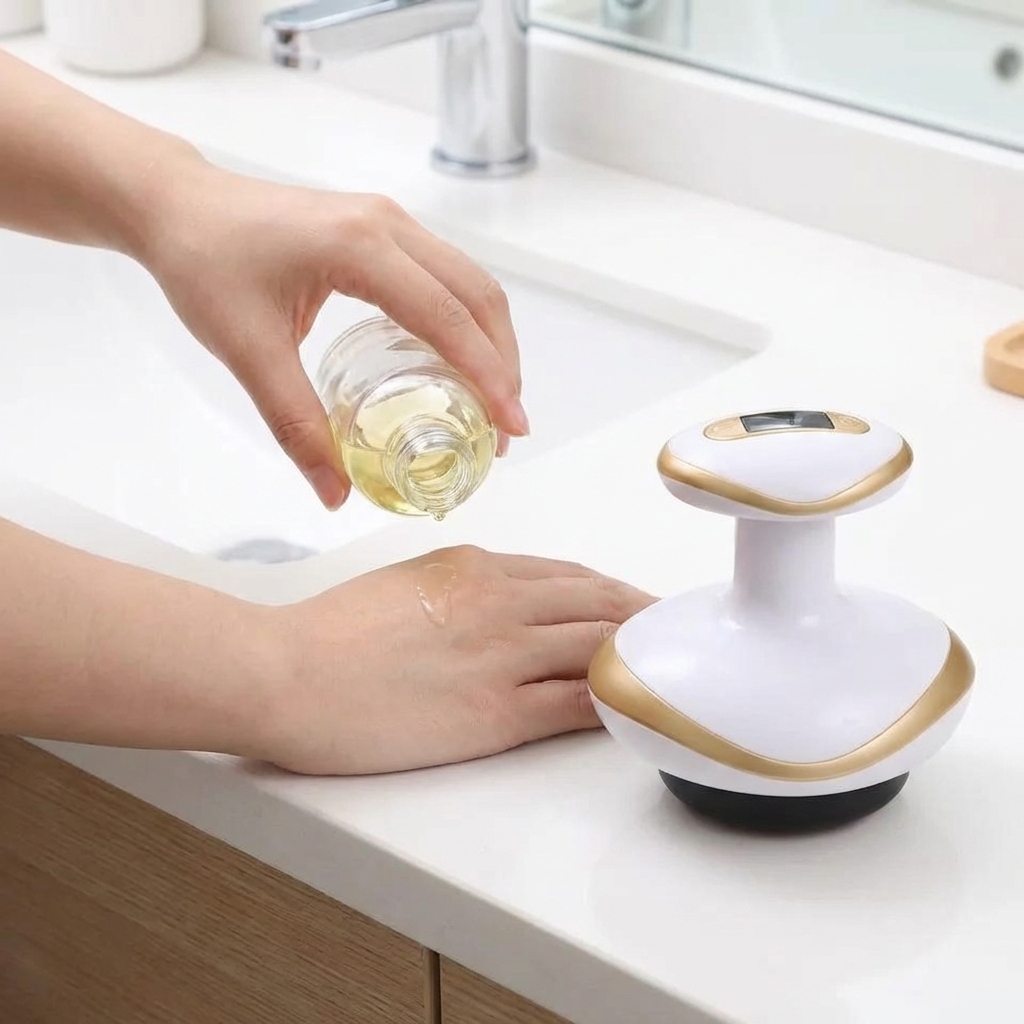 Krok 1: Nałóż olejek do masażu