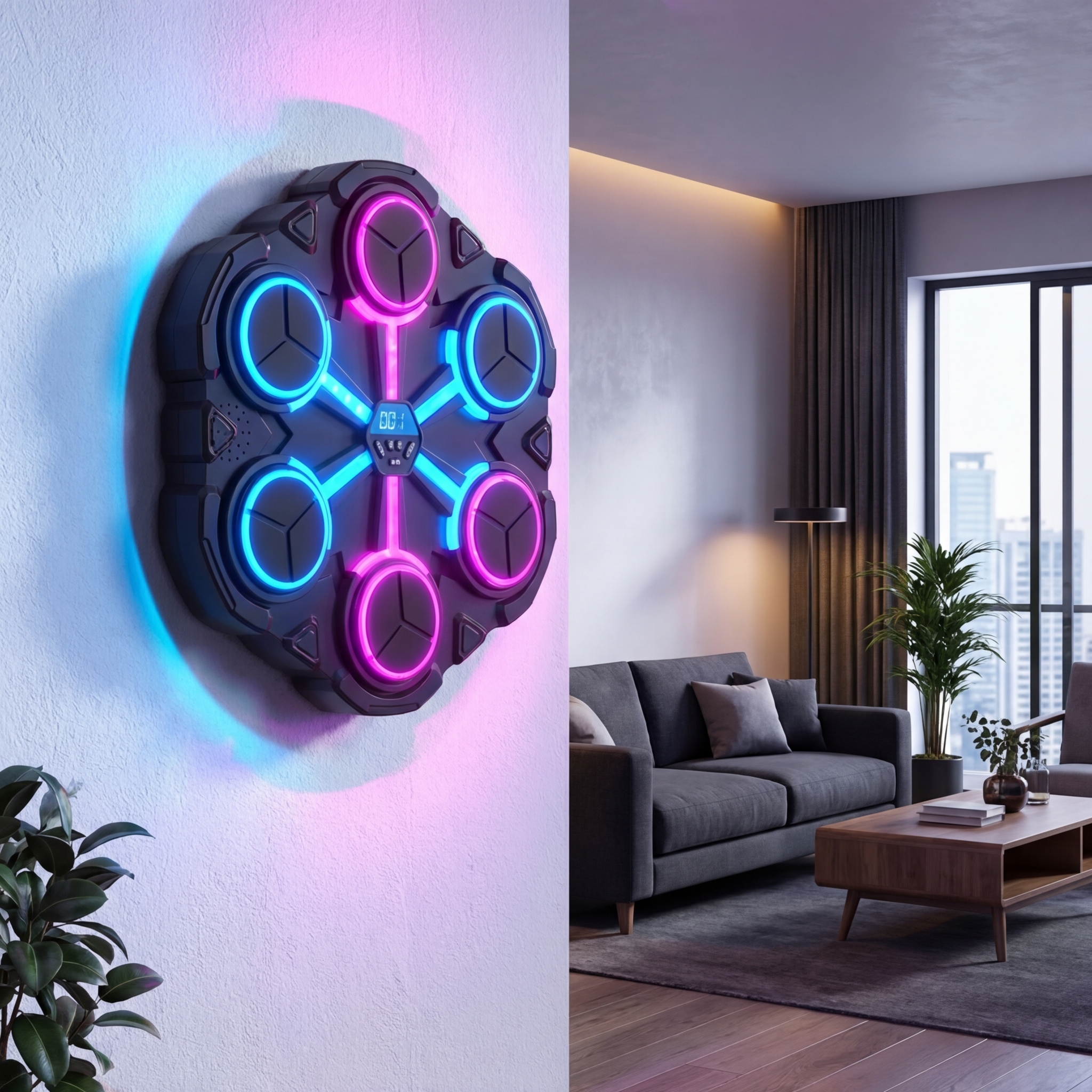 VibeStrike - inteligentna maszyna bokserska z LED