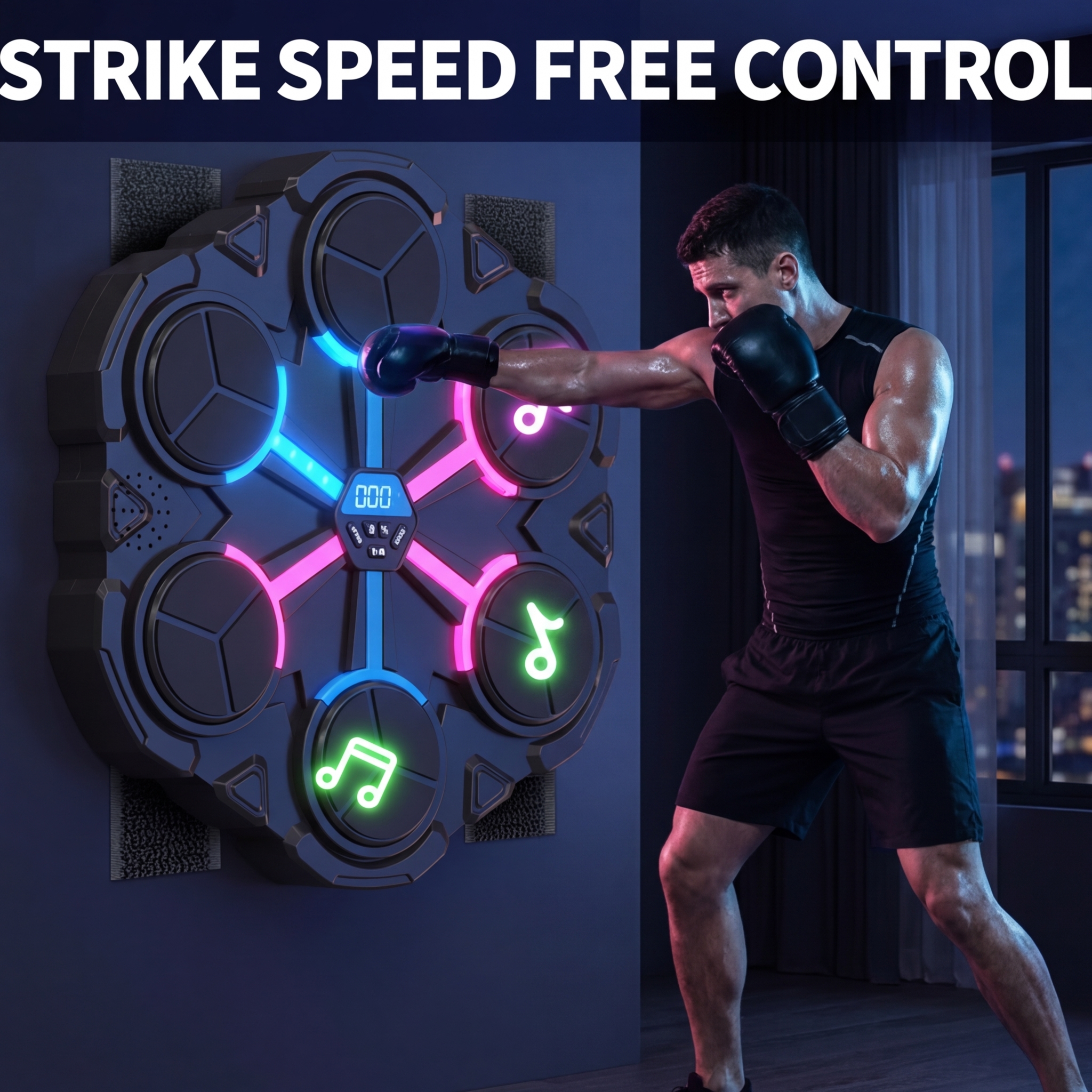 Nocny trening bokserski z VibeStrike