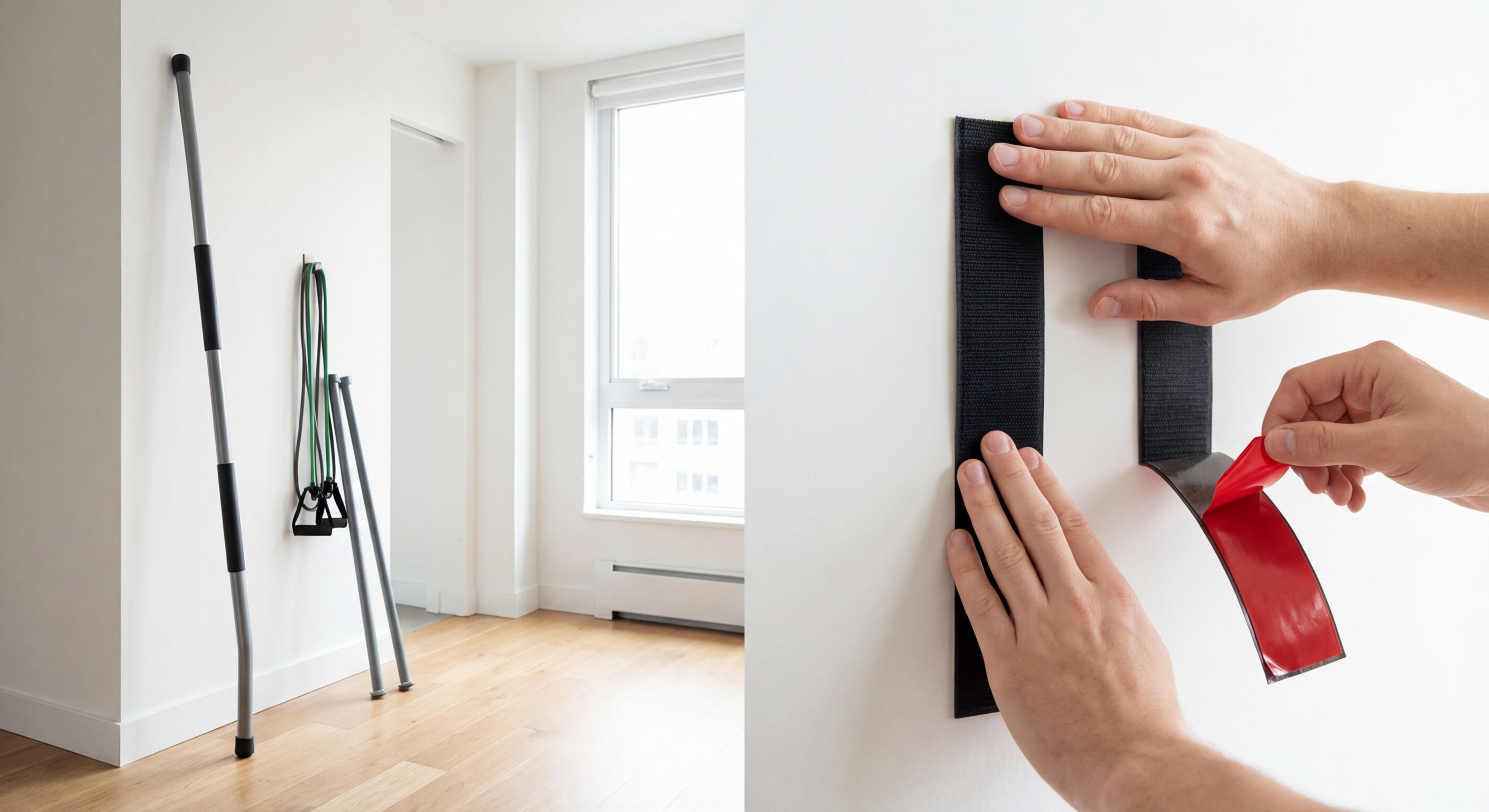 Montaż na rzepy - bez wiercenia