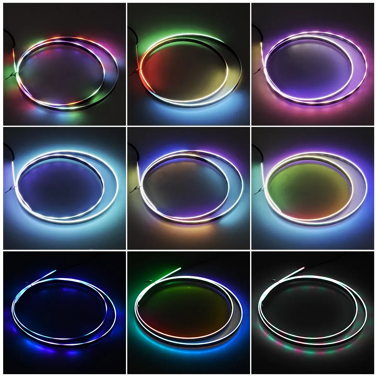 Ta sama taśma LED w wielu kolorach — pełne RGB, 64 barwy