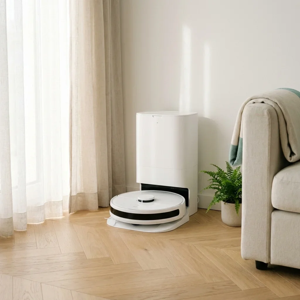 Robot Sprzatek ze stacją samoopróżniającą